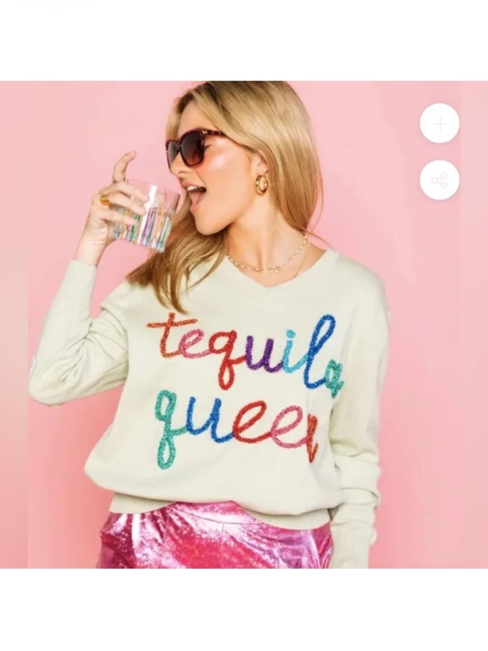 Tequila Queen
Embroidered Sweater